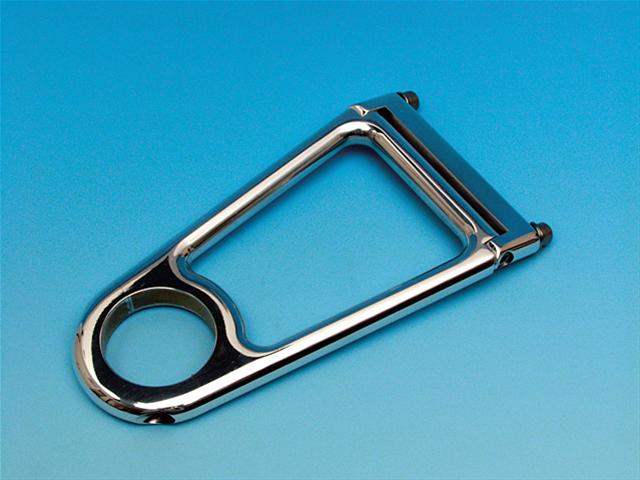 Borgeson Open-Style Column Drops 913175 Steering Mount, Aluminum, Polished, 1.75 in. Diameter, 5.0 in. Drop, Each