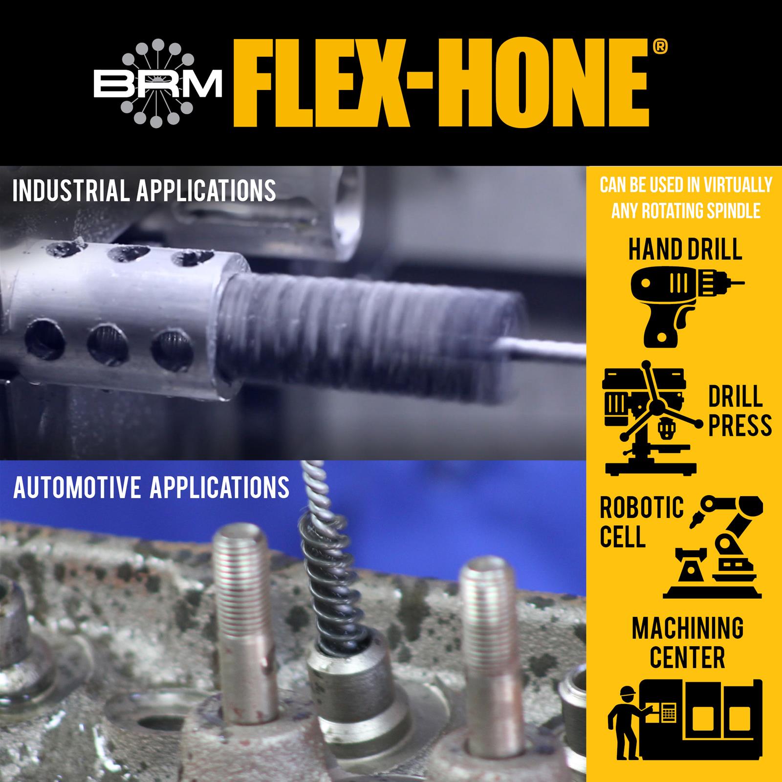 Brush Research BCKDBR12 Brush Research BC Deburring FlexHone Tools