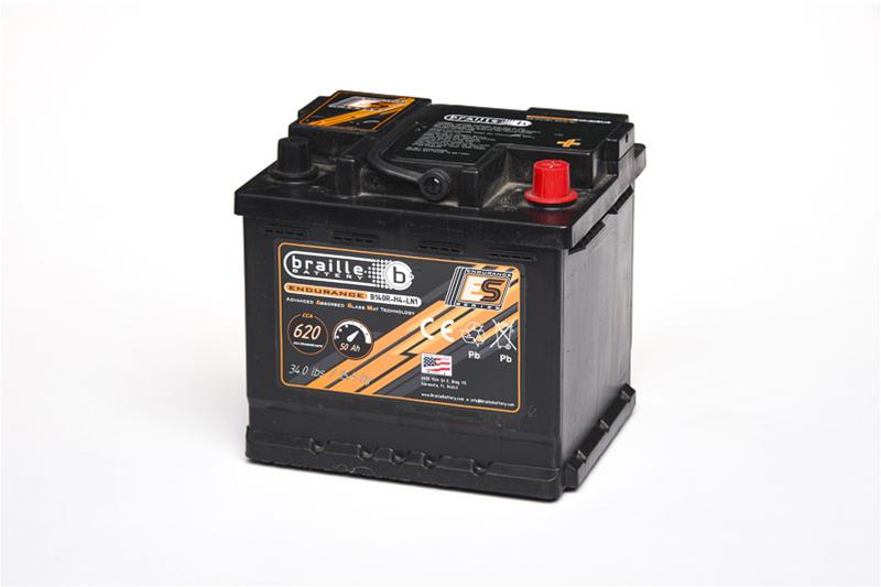 620 CCA Braille Battery Endurance Series B140R-H4-LN1 BCI Group 140R/H4/LN1 Battery, Series, AGM, 12 V, Deep Cycle/Starting , Cold Cranking Amps, Top Terminals, Right Side Positive, Each thumbnail 8