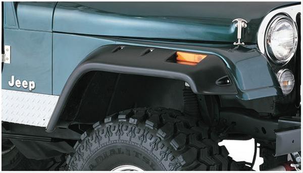Bushwacker 59-83 Jeep CJ5 Cutout Style Flares 2pc - Black