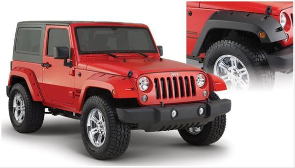 Bushwacker 07-18 Jeep Wrangler Pocket Style Flares 2pc - Black thumbnail 2