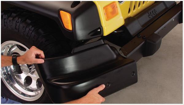 Bushwacker Pocket-Style Fender Flares 10913-07 Flares, Pocket Style, Euro Rubicon® Conversion, Front, Rear, Black, Dura-Flex, Jeep, Set of 4 thumbnail 2