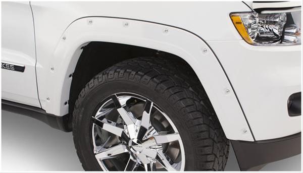 Husky Pocket-Style Fender Flares for 2011-2016 GRAND CHEROKEE - 2801927 Flares, Pocket Style, Front/Rear, Black, Dura-Flex Thermoplastic, Jeep, Set of 4