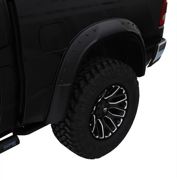 Bushwacker DRT-Style Fender Flares for 2019-2020 SILVERADO 1500 - 40132-02 Flare, DRT Style, Rear, Black, Dura-Flex Thermoplastic, Chevy, Pair thumbnail 4