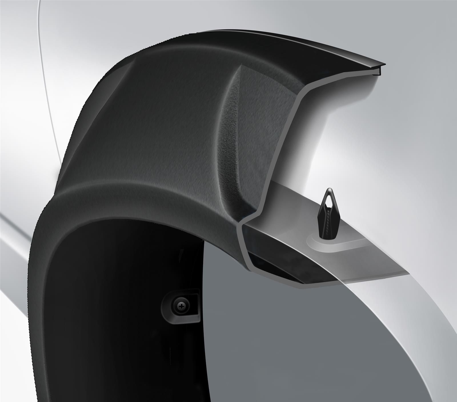 Bushwacker DRT-Style Fender Flares for 2019-2020 SILVERADO 1500 - 40132-02 Flare, DRT Style, Rear, Black, Dura-Flex Thermoplastic, Chevy, Pair