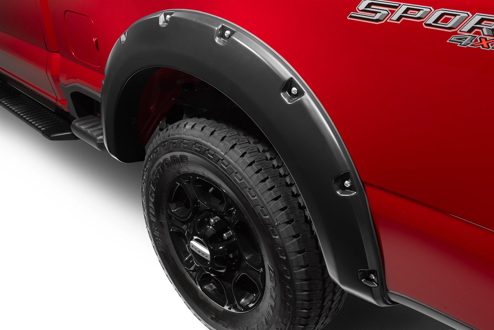 Bushwacker Pocket-Style Fender Flares 20143-02 FF POCKET STYLE 2PC FRONT 2023-2024 FORD F-250 SUPER DUTY F-350 SUPER DUTY thumbnail 2