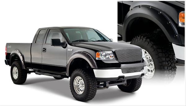 Husky Pocket-Style Fender Flares for 2004-2008 F-150, 2006-2008 MARK LT - 2802916 Flares, Pocket Style, Front and Rear, Black, Dura-Flex Thermoplastic, Ford, Set of 4 thumbnail 2