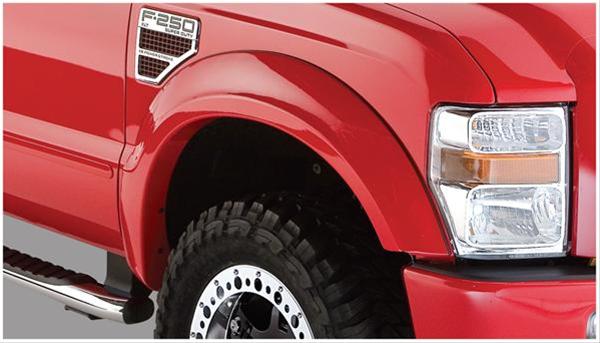 Husky OE-Style Fender Flares for 2008-2010 F-250 SUPER DUTY, F-350 DUTY - 2802918 Flares, OE Style, Front and Rear, Black, Dura-Flex Thermoplastic, Ford, Set of 4