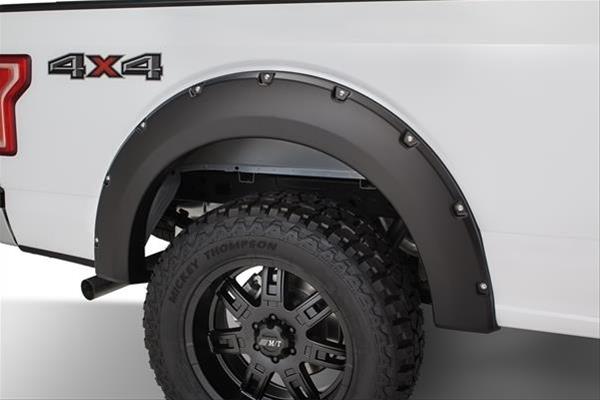Husky Pocket-Style Fender Flares for 2015-2017 F-150 - 2802935 Flares, Pocket Style, Front/Rear, Dura-Flex Thermoplastic, Black, Ford, Set of 4