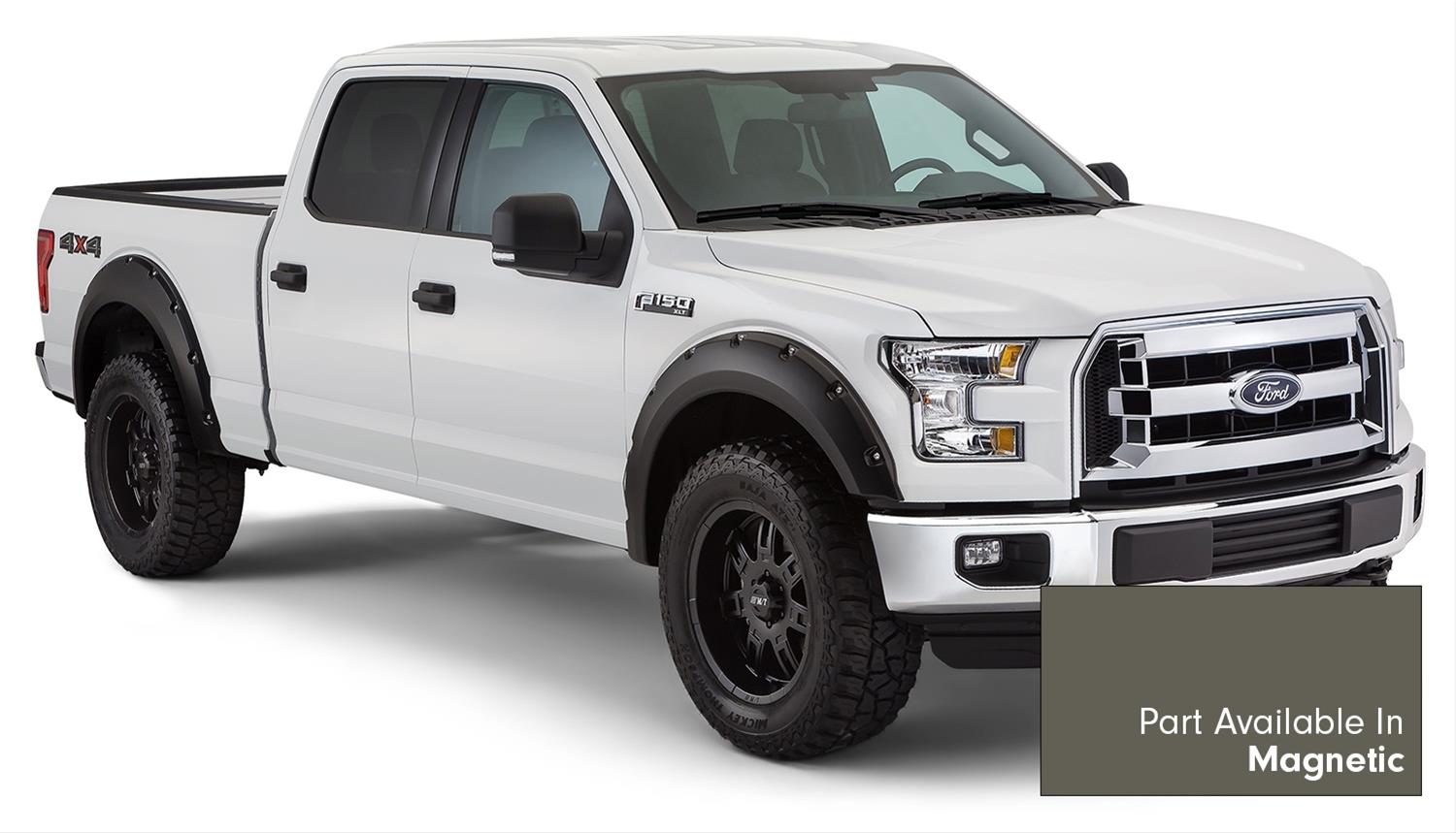 Bushwacker Color-Matching Pocket Style Fender Flares for 2016-2017 F-150 - 20935-6A Flares, Style, Front/Rear, Dura-Flex Thermoplastic, Magnetic, Ford, Set of 4 thumbnail 3