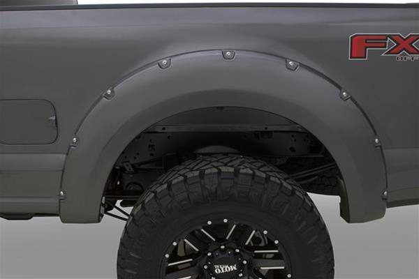 Bushwacker Color-Matching Pocket Style Fender Flares 20945-62 Flares, Style, Front/Rear, Dura-Flex Thermoplastic, Ingot Silver, Ford, Set of 4