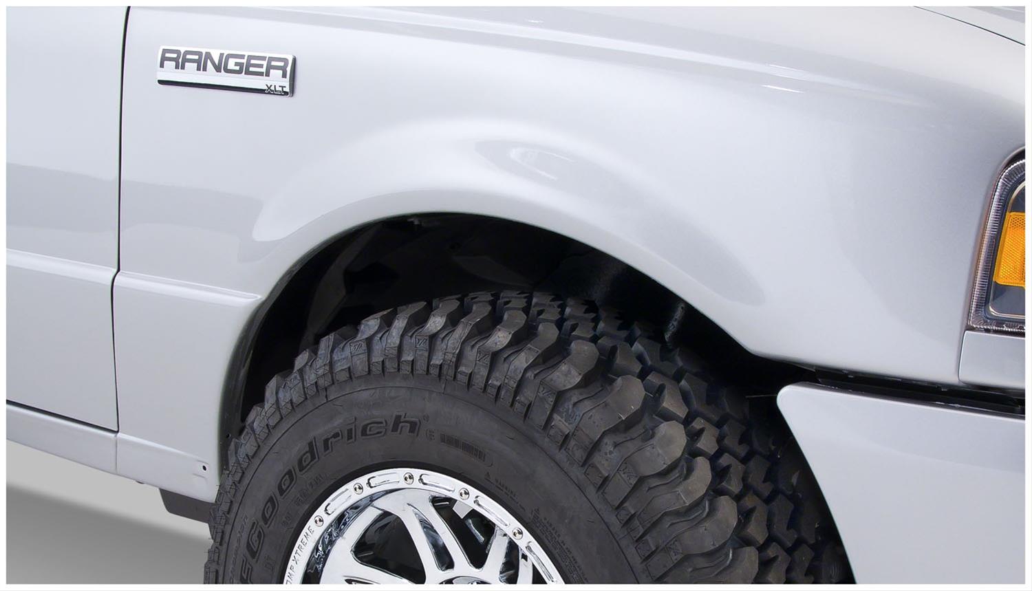 Husky Extend-A-Fender Flares for 1993-2011 RANGER - 28021910 Fender Flares, Extend-A-Fender, Front, Rear, Black, Dura-Flex Thermoplastic, Ford, Set of 4