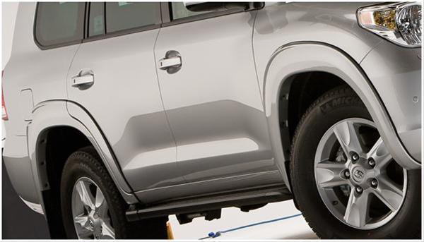 Husky OE-Style Fender Flares for 2008-2011 LAND CRUISER - 2803913 Flares, OE Style, Front, Rear, Black, Dura-Flex Thermoplastic, Toyota, Set of 4