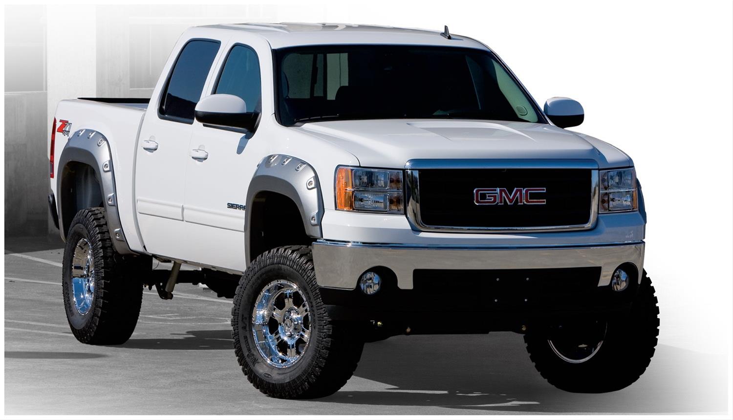 Bushwacker BOSS Pocket-Style Fender Flares 40089-02 Flares, Pocket Style, Front, Black, Dura-Flex Thermoplastic, GMC, Pair thumbnail 6