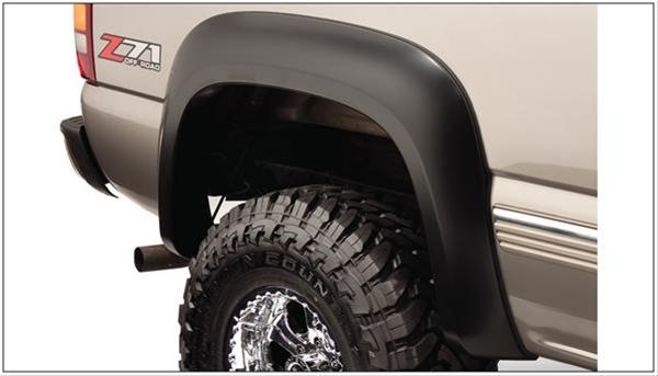 Bushwacker Extend-A-Fender Flares 40104-02 Fender Flares, Extend-A-Fender, Rear, Black, Dura-Flex Thermoplastic, GMC, Pair