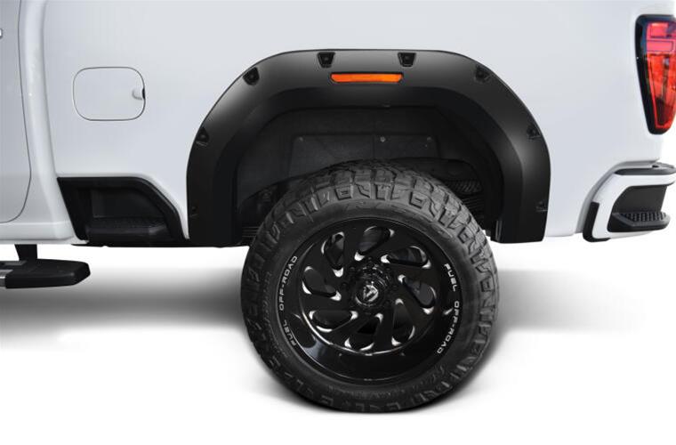 Bushwacker Pocket-Style Fender Flares 40158-02 Flares, Pocket-Style, Rear, Matte Black, Dura-Flex Thermoplastic, GMC, Pair