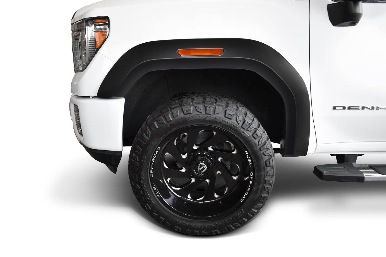Bushwacker Extend-A-Fender Flares 40167-02 Fender Flares, Extend-A-Fender, Front, Matte Black, Dura-Flex Thermoplastic, GMC, Pair