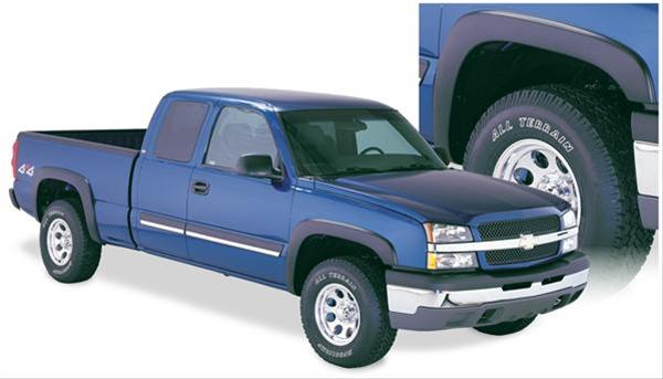 Husky OE-Style Fender Flares 2804915 Flares, OE Style, Front and Rear, Black, Dura-Flex Thermoplastic, Chevy, Set of 4
