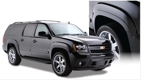 Husky OE-Style Fender Flares for 2007-2014 SUBURBAN 1500, 2007-2013 2500 - 2804921 Flares, OE Style, Front and Rear, Black, Dura-Flex Thermoplastic, Chevy, Set of 4
