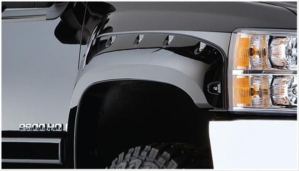Husky Pocket-Style Fender Flares for 2007-2014 SILVERADO 3500 HD, 2500 2007-2013 1500 - 2804924 Flares, Pocket Style, Front and Rear, Black, Dura-Flex Thermoplastic, Chevy, Set of 4 thumbnail 3