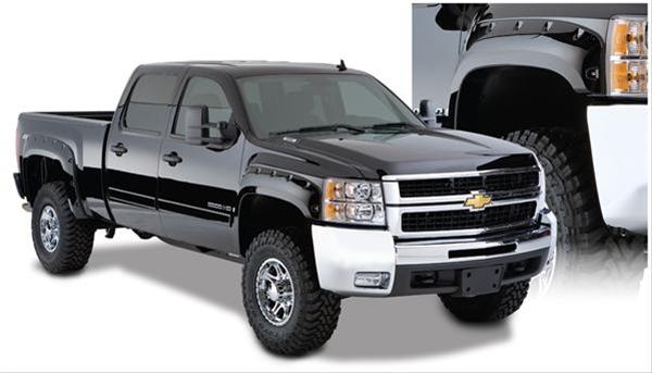 Husky Pocket-Style Fender Flares for 2007-2013 SILVERADO 1500 - 2804942 Flares, Pocket Style, Front and Rear, Black, Dura-Flex Thermoplastic, Chevy, Set of 4 thumbnail 2
