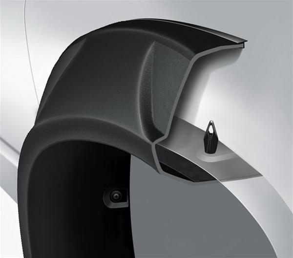 Husky Liners 14-18 Chevrolet Silverado 1500 FS 69.3in Bed DRT Style Fender Flares (Smooth) 4pc - Blk