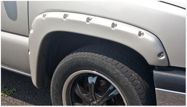 Bushwacker Pocket-Style Fender Flares 40948-02 Flares, Pocket Style, Front and Rear, Black, Dura-Flex Thermoplastic, Chevy, Set of 4 thumbnail 2