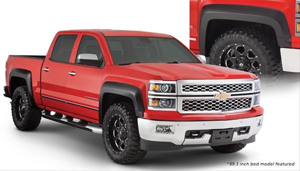 Husky Extend-A-Fender Flares 2804964 Fender Flares, Extend-A-Fender, Front/Rear, Black, Dura-Flex Thermoplastic, Chevrolet, Set of 4