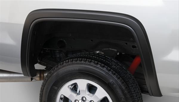 Bushwacker OE-Style Fender Flares 40965-02 Flares, OE Style, Front/Rear, Black, Dura-Flex Thermoplastic, GMC, Set of 4 thumbnail 3