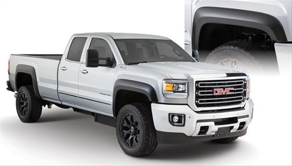 Husky Extend-A-Fender Flares for 2015-2019 SIERRA 2500 HD, 3500 HD - 2804966 Fender Flares, Extend-A-Fender, Front/Rear, Black, Dura-Flex Thermoplastic, GMC, Set of 4