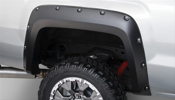 Husky Pocket-Style Fender Flares for 2015-2019 SIERRA 2500 HD, 3500 HD - 2804967 Flares, Pocket Style, Front/Rear, Black, Dura-Flex Thermoplastic, GMC, Set of 4 thumbnail 3