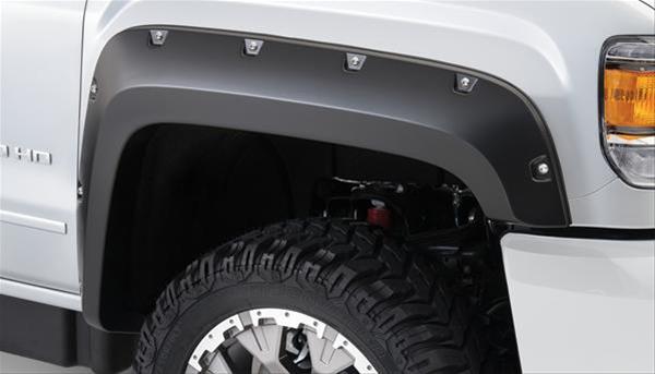 Husky Pocket-Style Fender Flares for 2015-2019 SIERRA 2500 HD, 3500 HD - 2804967 Flares, Pocket Style, Front/Rear, Black, Dura-Flex Thermoplastic, GMC, Set of 4 thumbnail 2