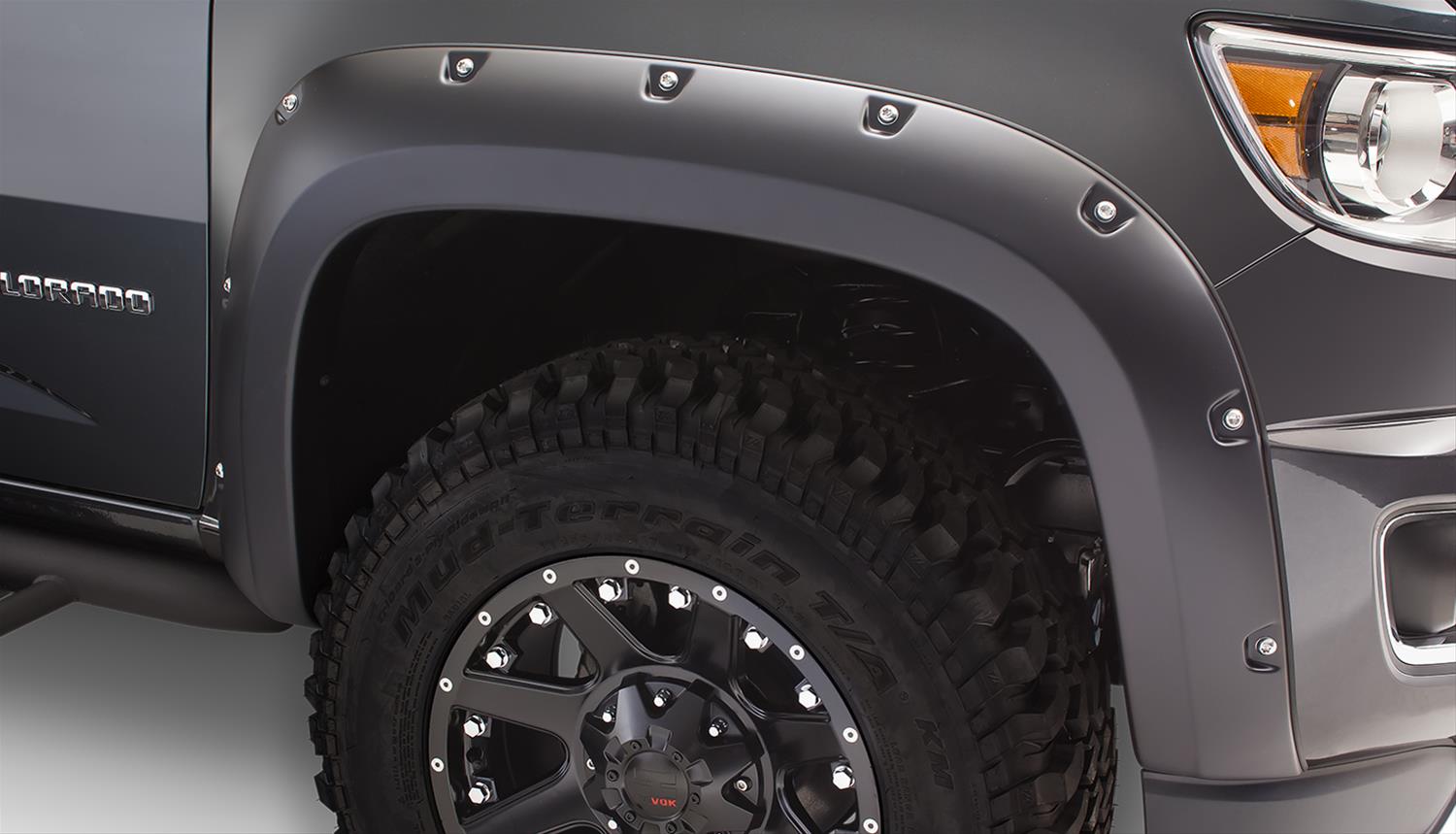 Husky Pocket-Style Fender Flares for 2015-2021 COLORADO - 2804970 Flares, Pocket Style, Front/Rear, Black, Dura-Flex Thermoplastic, Chevrolet, Set of 4 thumbnail 4