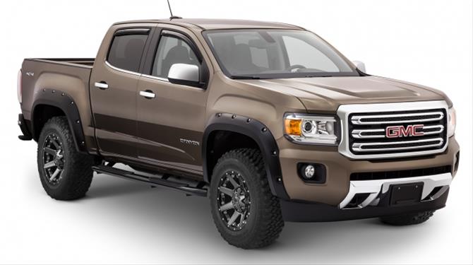 Husky Pocket-Style Fender Flares for 2015-2020 CANYON - 2804972 Flares, Pocket Style, Front and Rear, Black, Dura-Flex Thermoplastic, GMC, Set of 4