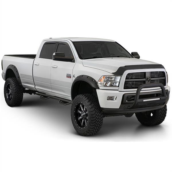 Bushwacker Max Coverage Pocket Style Fender Flares 40977-02 Flares, Style, Front and Rear, Dura-Flex Thermoplastic, Black, Chevy, Set of 4