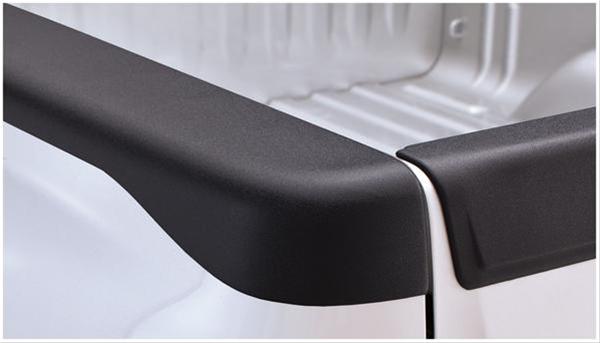 Bushwacker Ultimate Bed Rail Caps 48519 Caps, Ultimate, Smooth, Plastic, Matte Black, Chevy, Pair thumbnail 4