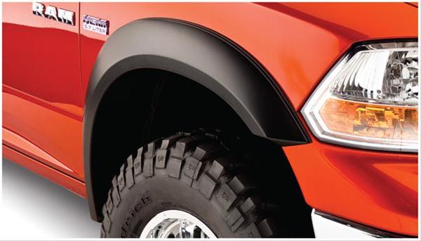 Bushwacker Extend-A-Fender Flares 50035-02 Fender Flares, Extend-A-Fender, Front, Black, Dura-Flex Thermoplastic, Dodge, Ram, Pair