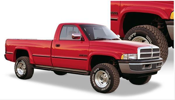 Husky Extend-A-Fender Flares for 1994-2002 RAM 3500, 2500, 1994-2001 1500 - 2805902 Fender Flares, Extend-A-Fender, Front and Rear, Black, Dura-Flex Thermoplastic, Dodge, Set of 4 thumbnail 2
