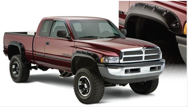 Husky Pocket-Style Fender Flares for 1994-2002 RAM 3500, 2500, 1994-2001 1500 - 2805908 Flares, Pocket Style, Front, Rear, Black, Dura-Flex Thermoplastic, Dodge, Set of 4 thumbnail 2