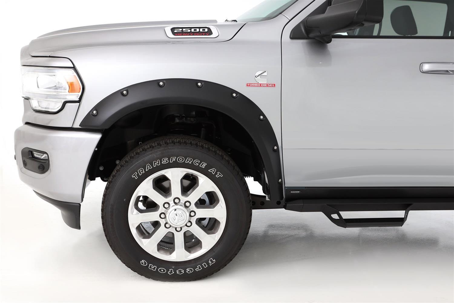 Husky Pocket-Style Fender Flares for 2019-2020 2500, 3500 - 2805930 Flares, Pocket Style, Front, Rear, Black, Dura-Flex Thermoplastic, Ram, Set of 4 thumbnail 2