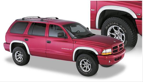 Bushwacker Extend-A-Fender Flares 51904-02 Fender Flares, Extend-A-Fender, Front, Rear, Black, Dura-Flex Thermoplastic, Dodge, Set of 4