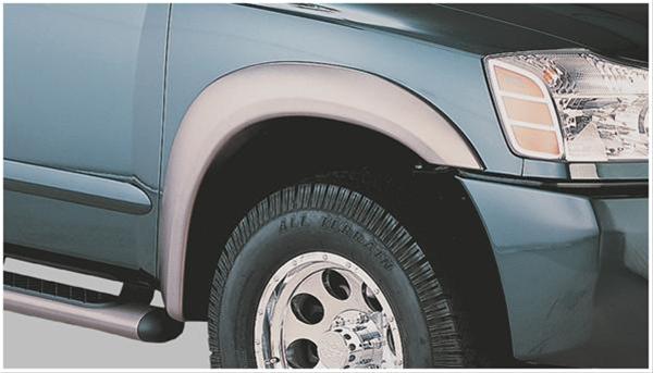 Bushwacker Extend-A-Fender Flares for 2004-2015 TITAN - 70001-02 Fender Flares, Extend-A-Fender, Front, Black, Dura-Flex Thermoplastic, Nissan, Pair