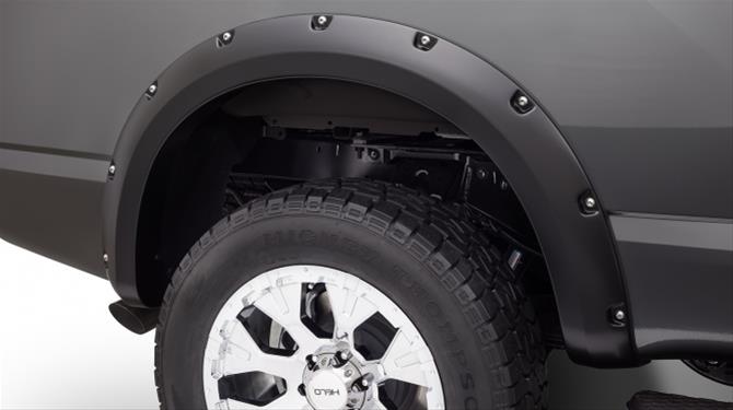 Bushwacker Pocket-Style Fender Flares 70018-02 Flares, Pocket Style, Rear, Black, Dura-Flex Thermoplastic, for Nissan, Pair