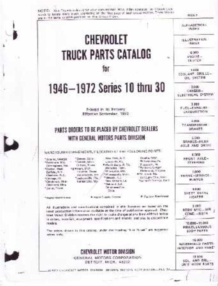 Bishko Automotive Literature 3988 Bishko Factory OEM Part Lists and