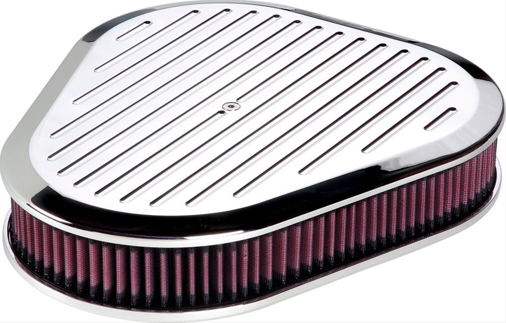Billet Specialties Air Cleaner Assembly Triangle Ball Milled Billet Specialties Air Cleaner Assembly Triangle Ball Milled