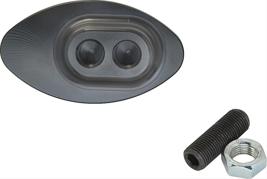 Billet Specialties Pedal Pads 199335 Brake or Clutch Pad, Aluminum, Black Anodized, 1/2 in.-20 Stud, Each