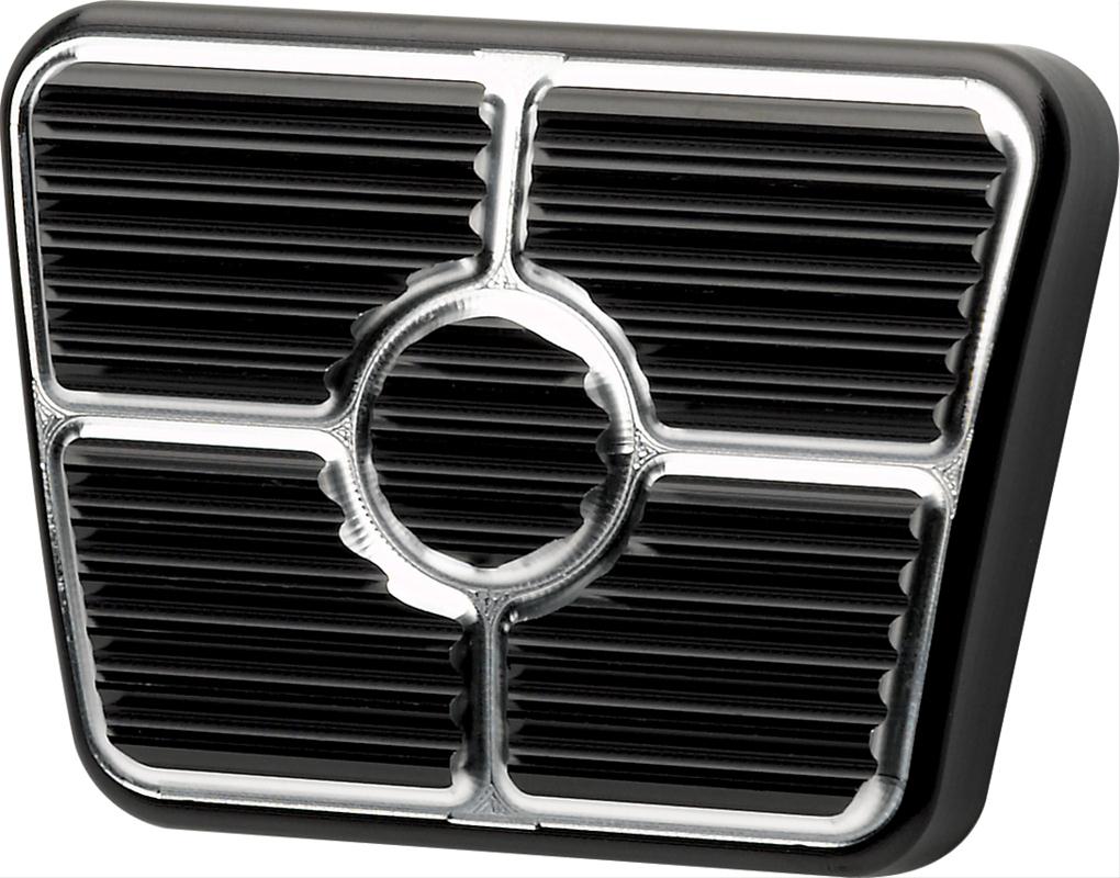 Billet Specialties Pedal Pads for 1967-1969 CAMARO, FIREBIRD - 199365 Pad, Clutch or Brake, Aluminum, Black Anodized, Chevy, Pontiac, Each