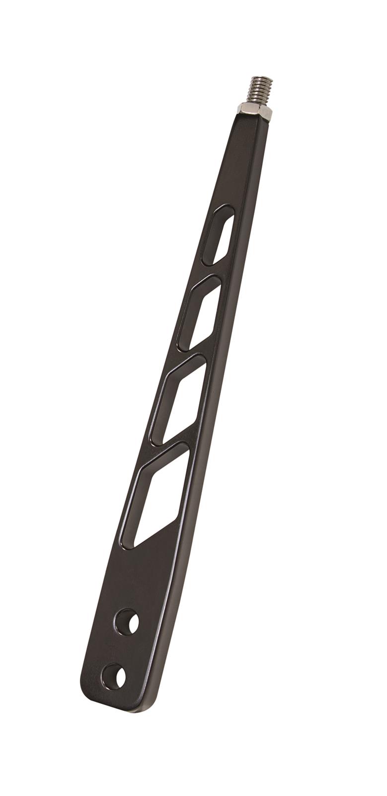 Billet Specialties Grid-Style Shifter Levers 266145 Stick, Grid Style, Straight, Aluminum, Black Anodized, 10 in. Length, Each