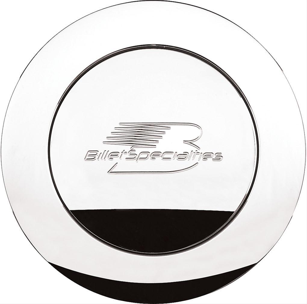 Billet Specialties Horn Buttons 32625 Button, Aluminum, Large Trim, Polished, Logo, Lecarra, Each