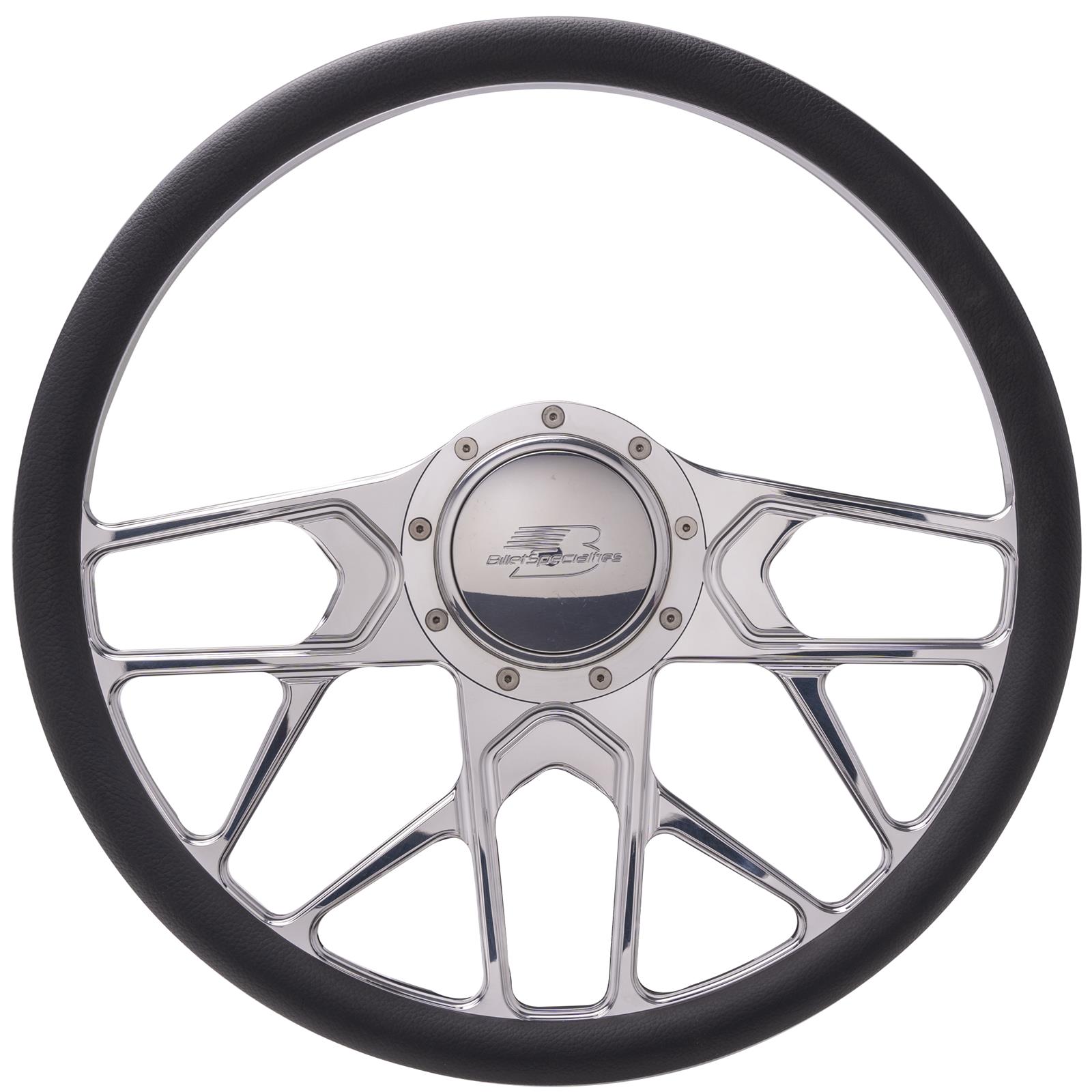 Billet Specialties Steering Wheels 34107 STEERING WHEEL 1/2 WRAP 15.5" REDLINE
